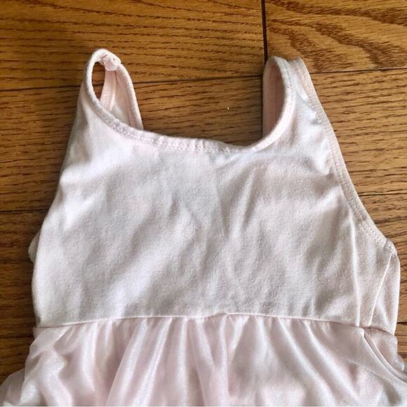 FREESTYLE DANSKIN Tank Leotard Sheer Skirt Pink Girl’s Size 6X - Picture 6 of 9